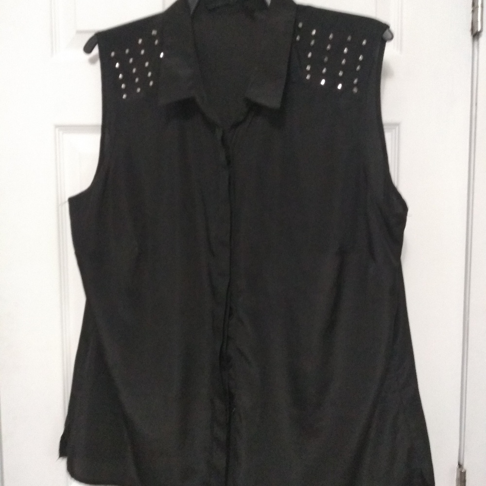 Ali & Kris studded, sleeveless top